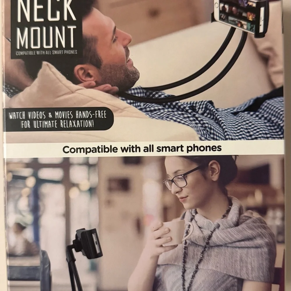 Hands-Free Neck Mount - Black